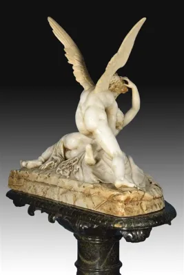  Canova's Psyche Revived by Cupid's Kiss: A Symphony in Marble and Eternal Longing